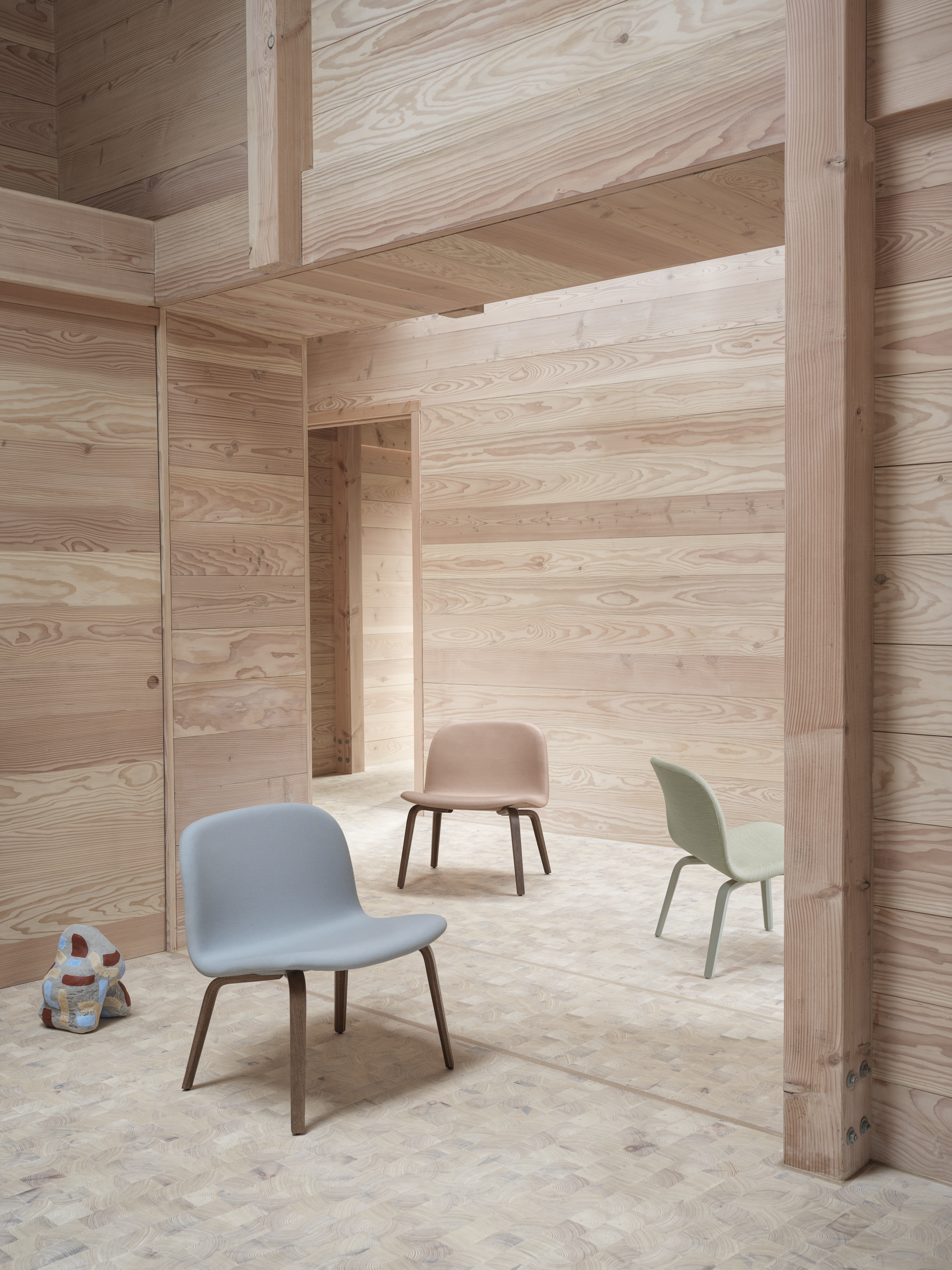 Visu Lounge Steelcut 120, Refine Leather Beige/Stained Dark Brown, Balder 912/Dusty Green