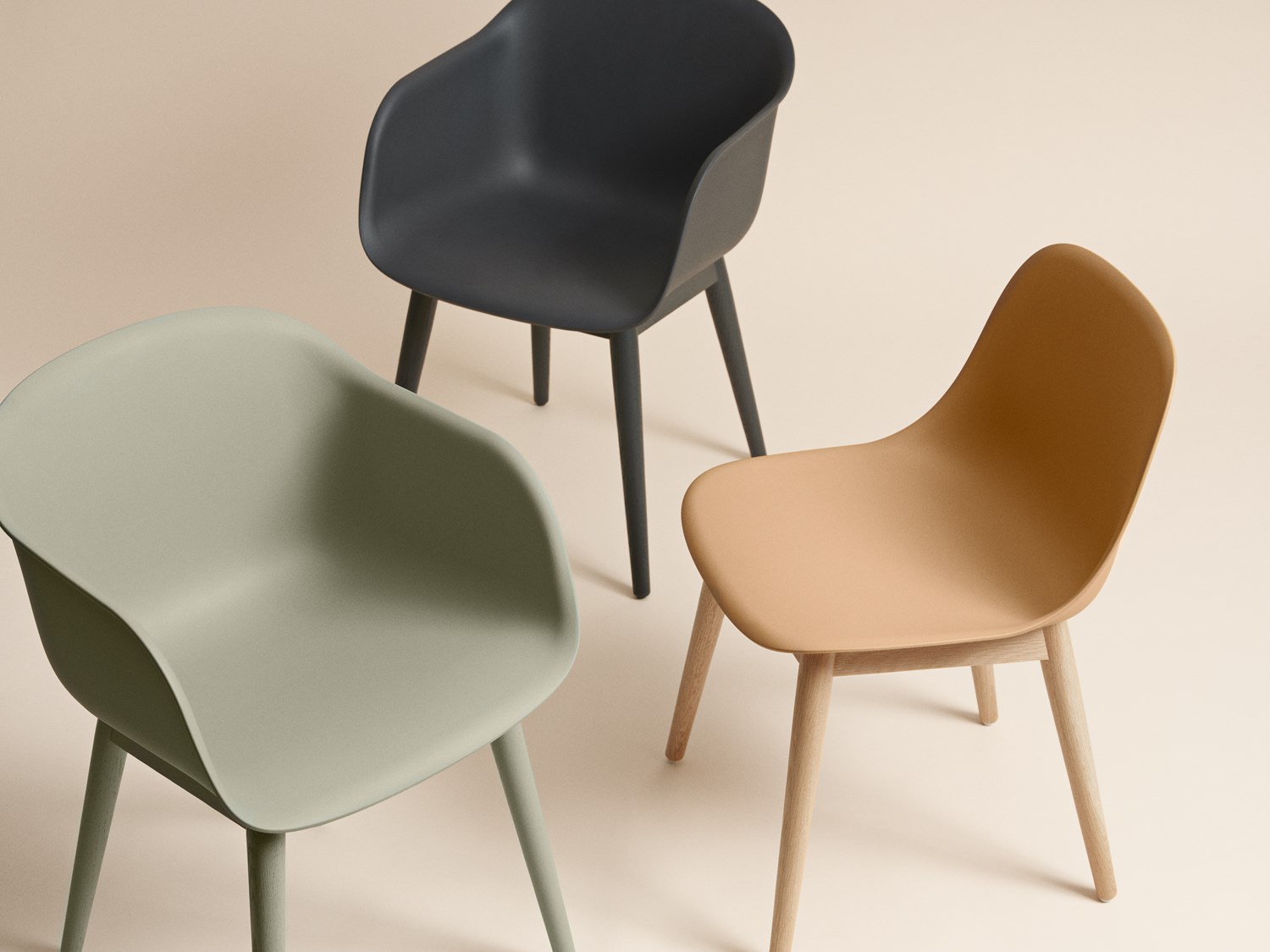 Fiber Chair Concept Image Concept image of Fiber Chairs in a minimal setting.
