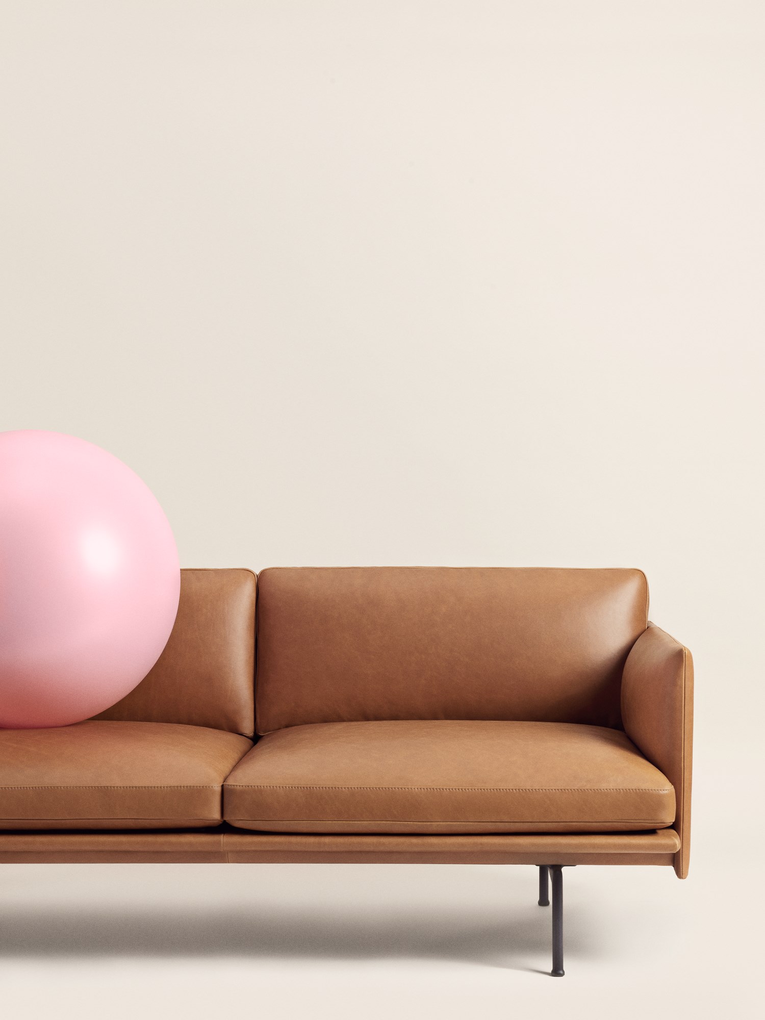 Outline Sofa Concept image of Outline Sofa showcasing its clean lines and minimalist form.