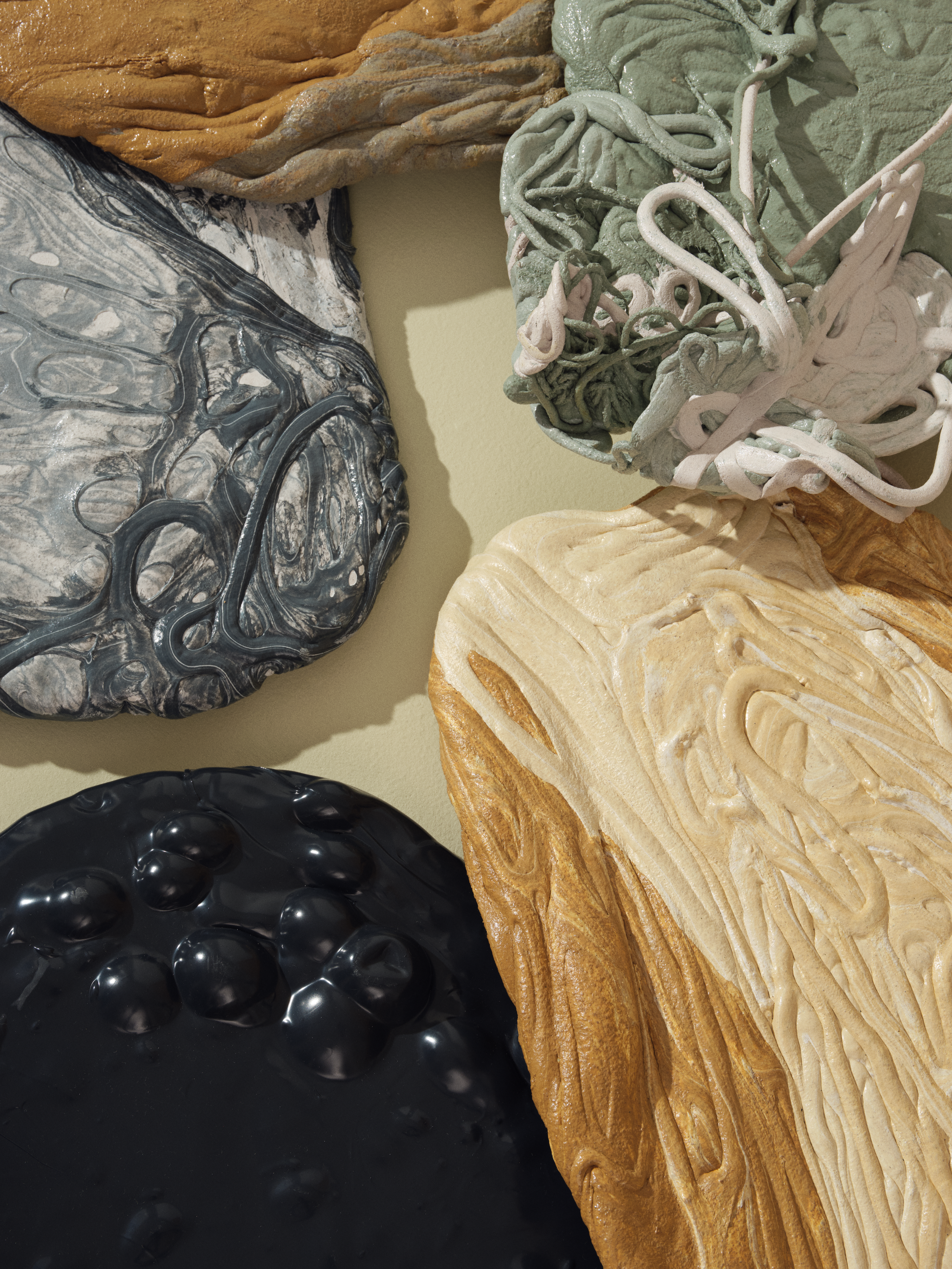 Moodboard featuring recycled plastic